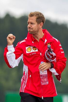 28 06 2018 Red Bull Ring Spielberg AUT FIA Formula 1 Grand Prix of Austria Previews of the Tour Sebastian Vettel GER Scuderia Ferrari German Formula One driver Sebastian Vettel of Scuderia Ferrari during the Austrian Formula One Grand Prix at the Red Bull Ring in Spielberg France on 2018 06 28 Spielberg  EP_ang