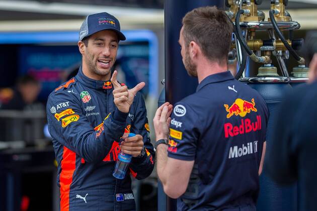 28 06 2018 Red Bull Ring Spielberg AUT FIA Formula 1 Austrian Grand Prix Preliminary Photos Daniel Ricciardo AUS Red Bull Racing Australian Formula One driver Daniel Ricciardo of Red Bull Racing in the Austrian Formula One Grand Prix Spielberg France on 2018 06 28 Spielberg  EP_ang