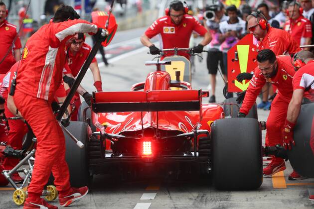 FORMULA 1 - GP of Austria 2018 SPIELBERG,AUSTRIA,29.JUN.18 - MOTORSPORTS, FORMULA 1 - Grand Prix of Austria, Red Bull Ring, free practice. Image shows Sebastian Vettel (GER Ferrari). GEPAxpictures xChristianxWalgram