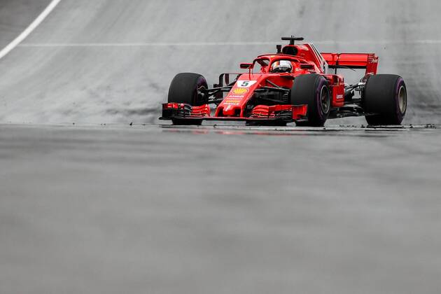 FORMULA 1 - GP of Austria 2018 SPIELBERG,AUSTRIA,29.JUN.18 - MOTORSPORTS, FORMULA 1 - Grand Prix of Austria, Red Bull Ring, free practice. Image shows Sebastian Vettel (GER Ferrari). GEPAxpictures xMaticxKlansek