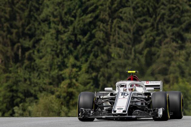 28 06 2018 Red Bull Ring Spielberg AUT FIA Formula 1 Grand Prix of Austria Training im Bild Charles Leclerc MON Sauber Monaco Formula One driver Charles Leclerc of Sauber during the Austrian FIA Formula One Grand Prix at the Red Bull Ring in Spielberg France on 2018 06 28 Spielberg  EX_ANG