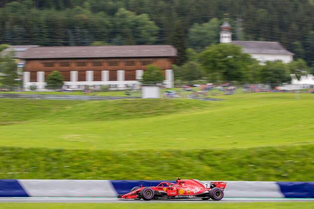 28 06 2018 Red Bull Ring Spielberg AUT FIA Formula 1 Grand Prix of Austria Training im Bild Kimi Raeikkoenen FIN Scuderia Ferrari Finnish Formula One driver Kimi Raeikkoenen of Scuderia Ferrari during the Austrian FIA Formula One Grand Prix at the Red Bull Ring in Spielberg France on 2018 06 28 Spielberg  EX_ANG