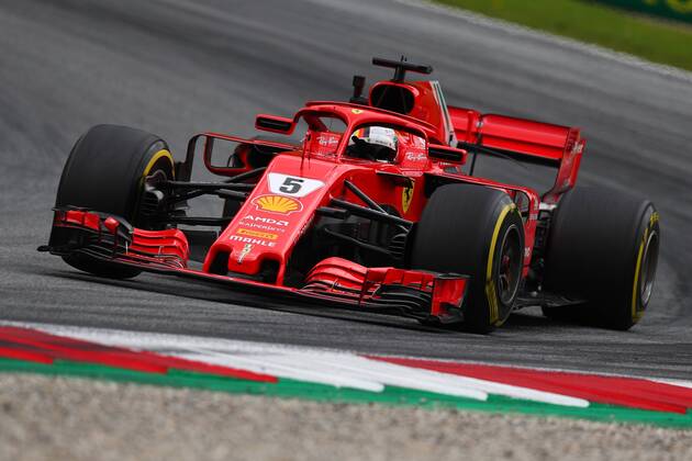Sebastian Vettel Ferrari Zeltweg 29-06-2018 GP Austria Formula 1 Championship 2018 Practice - Prove Foto Federico Basile Insidefoto federicoxbasile