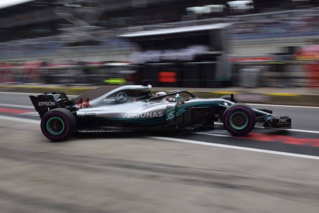 Lewis Hamilton Mercedes AMG Petronas Motorsport leaves the pits Formula 1 Grand Prix of Austria Red Bull Ring 30 06 2018 Formula 1 Grand Prix of Austria Red Bull Ring 30 06 2018 Spielberg Copyright: xSchustx Eibner-Pressefotox EP_Schust