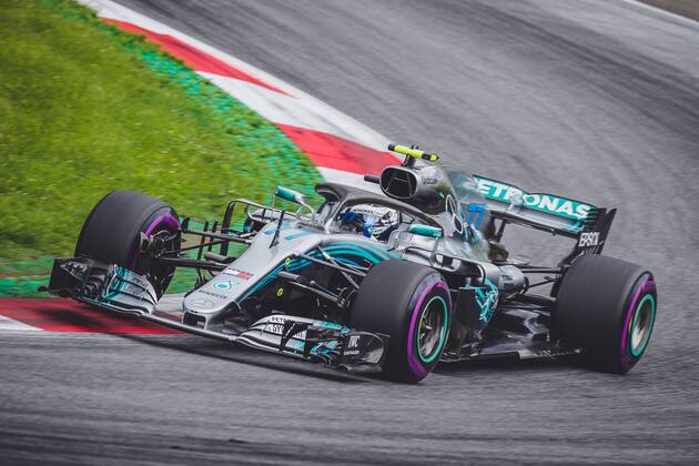 30 06 2018 Red Bull Ring Spielberg AUT FIA Formula 1 Grand Prix of Austria Training in the picture Valtteri Bottas FIN Valtteri Bottas of Mercedes during the Austrian FIA Formula One Grand Prix at the Red Bull Ring in Spielberg Spielberg  EP_ang