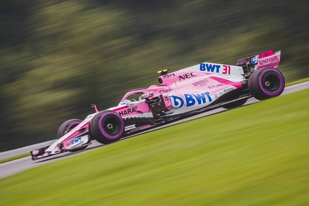 30 06 2018 Red Bull Ring Spielberg AUT FIA Formula 1 Grand Prix of Austria Training Bild Esteban Ocon FRA Force India French Formula One driver Esteban Ocon of Force India during the Austrian Formula One Grand Prix at the Red Bull Ring in Spielberg Spielberg  EP_ang