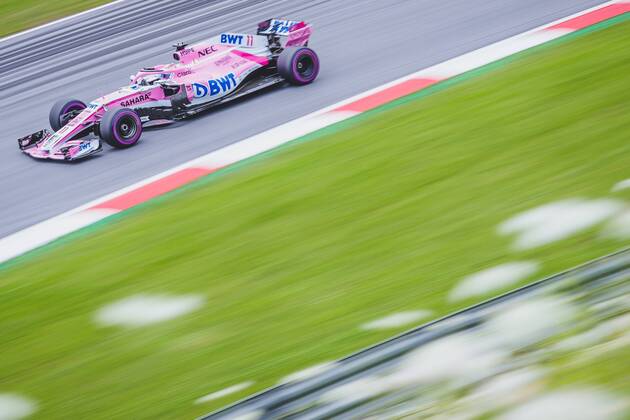 30 06 2018 Red Bull Ring Spielberg AUT FIA Formula 1 Grand Prix of Austria Training Bild Sergio Perez MEX Force India Mexican Formula One driver Sergio Perez of Force India during the Austrian FIA Formula One Grand Prix at the Red Bull Ring in Spielberg Spielberg  EP_ang