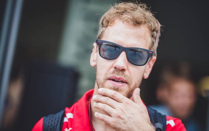 30 06 2018 Red Bull Ring Spielberg AUT FIA Formula 1 Grand Prix of Austria Training im Bild Sebastian Vettel GER Scuderia Ferrari German Formula One driver Sebastian Vettel of Scuderia Ferrari during the Austrian FIA Formula One Grand Prix at the Red Bull Ring in Spielberg Spielberg  EP_fei