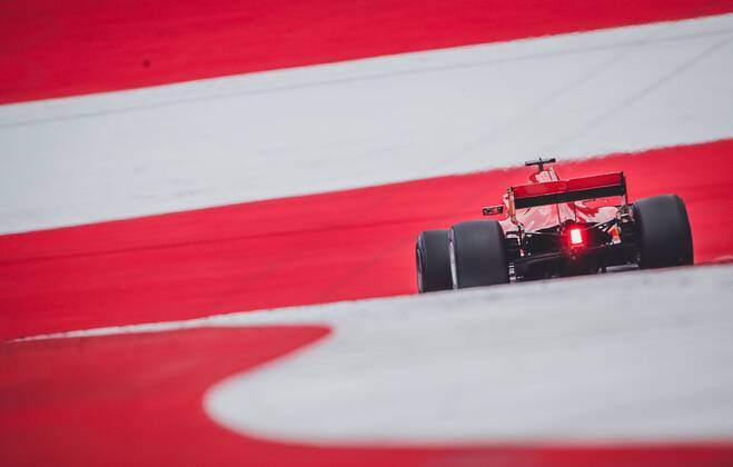30 06 2018 Red Bull Ring Spielberg AUT FIA Formula 1 Grand Prix of Austria Training im Bild Sebastian Vettel GER Scuderia Ferrari German Formula One driver Sebastian Vettel of Scuderia Ferrari during the Austrian FIA Formula One Grand Prix at the Red Bull Ring in Spielberg Spielberg  EP_fei