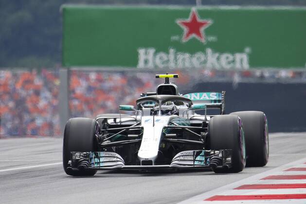 FORMULA 1 - GP of Austria 2018 SPIELBERG,AUSTRIA,30.JUN.18 - MOTORSPORTS, FORMULA 1 - Grand Prix of Austria, Red Bull Ring, free practice. Image shows Valtteri Bottas (FIN Mercedes). GEPAxpictures xWolfgangxGrebien