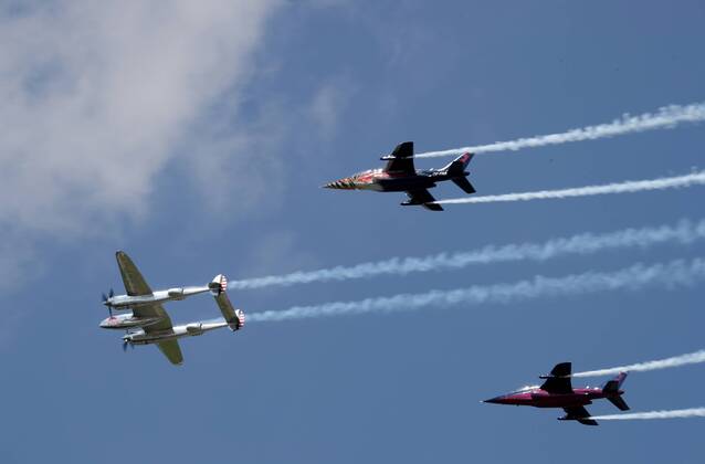 MOTORSPORTS - The Flying Bulls Air Show SPIELBERG,AUSTRIA,01.JUL.18 - MOTORSPORTS - The Flying Bulls Air Show. Image shows an airshow. GEPAxpictures xAndreasxPranter