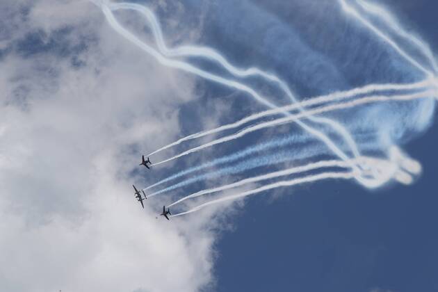 MOTORSPORTS - The Flying Bulls Air Show SPIELBERG,AUSTRIA,01.JUL.18 - MOTORSPORTS - The Flying Bulls Air Show. Image shows an airshow. GEPAxpictures xAndreasxPranter