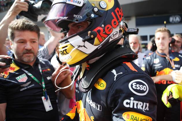 MOTORSPORTS - The Flying Bulls Air Show SPIELBERG,AUSTRIA,01.JUL.18 - MOTORSPORTS - The Flying Bulls Air Show. Image shows Max Verstappen (NED Red Bull Racing). GEPAxpictures xAndreasxPranter