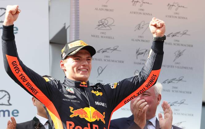MOTORSPORTS - The Flying Bulls Air Show SPIELBERG,AUSTRIA,01.JUL.18 - MOTORSPORTS - The Flying Bulls Air Show. Image shows Max Verstappen (NED Red Bull Racing). GEPAxpictures xAndreasxPranter