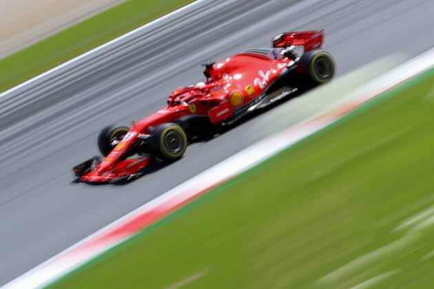 FORMULA 1 - GP of Austria 2018 SPIELBERG,AUSTRIA,01.JUL.18 - MOTORSPORTS - Grand Prix of Austria, Red Bull Ring. Image shows Sebastian Vettel (GER Ferrari). GEPAxpictures xChristianxWalgram