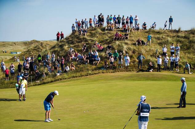 2018 Dubai Duty Free Irish Open - Pro Am, Ballyliffin Golf Club, Co. Donegal 4 7 2018 Rory McIlroy on the 3rd green Rory McIlroy on the 3rd green 4 7 2018  Copyright: x©INPHO OisinxKeniryx MT2_3785