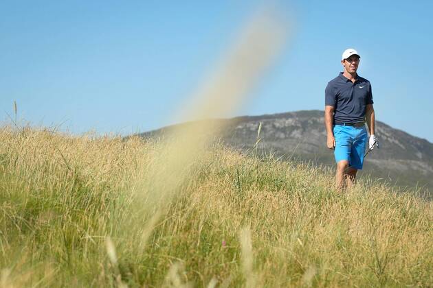 2018 Dubai Duty Free Irish Open - Pro Am, Ballyliffin Golf Club, Co. Donegal 4 7 2018 Rory McIlroy on the 3rd hole Rory McIlroy on the 3rd hole 4 7 2018  Copyright: x©INPHO OisinxKeniryx MT2_3860