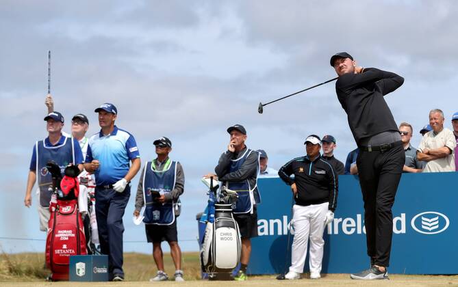 2018 Dubai Duty Free Irish Open - Day 1, Ballyliffin Golf Club, Co. Donegal 5 7 2018 Chris Wood tees off at the ninth hole Chris Wood tees off at the ninth hole 5 7 2018  Copyright: x©INPHO OisinxKeniryx OSH_4998