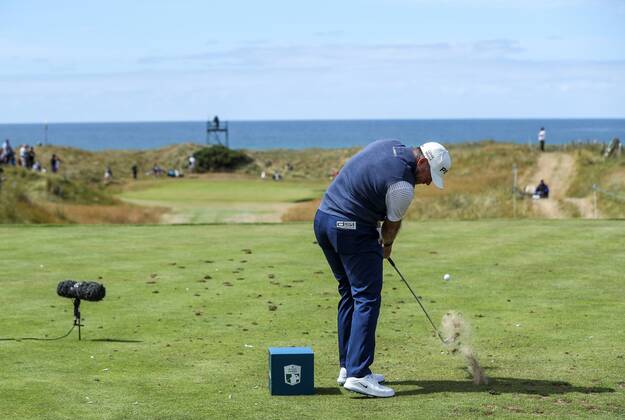 2018 Dubai Duty Free Irish Open - Day 1, Ballyliffin Golf Club, Co. Donegal 5 7 2018 Lee Westwood tees off on the fifth hole Lee Westwood tees off on the fifth hole 5 7 2018  Copyright: x©INPHO OisinxKeniryx OSH_5220