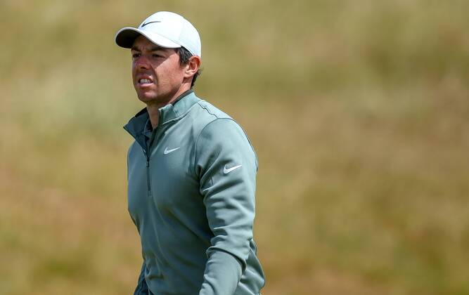 2018 Dubai Duty Free Irish Open - Day 1, Ballyliffin Golf Club, Co. Donegal 5 7 2018 Rory McIlroy on the fourth hole Rory McIlroy on the fourth hole 5 7 2018  Copyright: x©INPHO OisinxKeniryx MT2_5088