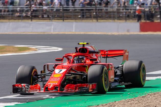 6th July 2018, Silverstone Circuit, Silverstone, England; British Formula One Grand Prix, Friday free practice; Kimi Raikkonen in his Scuderia Ferrari SF71H  ActionPlus12044465 TimxWilliams