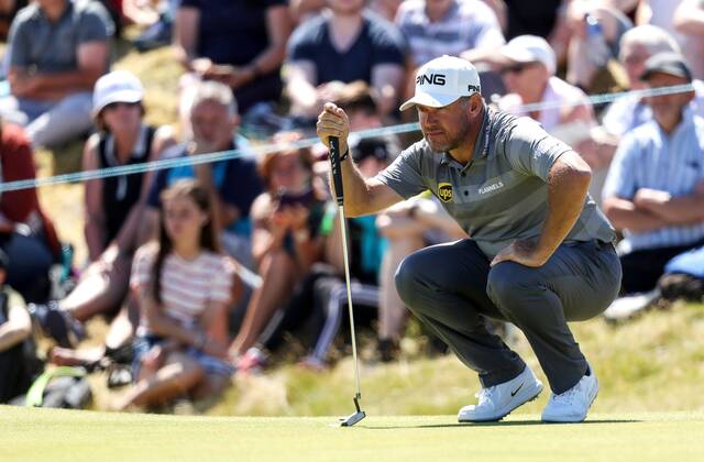 2018 Dubai Duty Free Irish Open - Day 2, Ballyliffin Golf Club, Co. Donegal 6 7 2018 Lee Westwood on the 18th green Lee Westwood on the 18th green 6 7 2018 Copyright: x©INPHO OisinxKeniryx OSH_6190