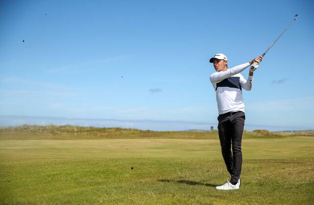 2018 Dubai Duty Free Irish Open - Day 2, Ballyliffin Golf Club, Co. Donegal 6 7 2018 Joakim Lagergren on the 17th hole Joakim Lagergren on the 17th hole 6 7 2018  Copyright: x©INPHO OisinxKeniryx MT2_5514