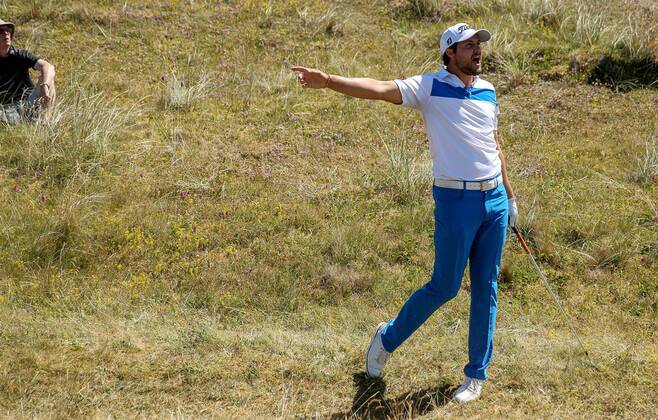 2018 Dubai Duty Free Irish Open - Day 2, Ballyliffin Golf Club, Co. Donegal 6 7 2018 Peter Uihlein on the 17th hole Peter Uihlein on the 17th hole 6 7 2018  Copyright: x©INPHO OisinxKeniryx MT2_5552
