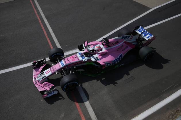 Photo4 LaPresse 06 07 2018 Silverstone, England Grand Prix Formula One England 2018 In the pic: Sergio Perez (MEX) Sahara Force India F1 VJM11  Copyright: xPhoto4 LaPressex