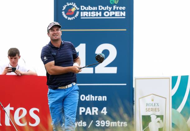 2018 Dubai Duty Free Irish Open - Day 2, Ballyliffin Golf Club, Co. Donegal 6 7 2018 Ryan Fox tees off at the 12th hole Ryan Fox tees off at the 12th hole 6 7 2018  Copyright: x©INPHO OisinxKeniryx OSH_6620