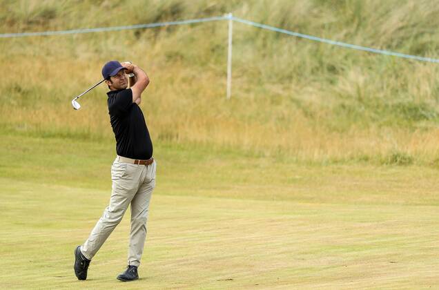 2018 Dubai Duty Free Irish Open - Day 2, Ballyliffin Golf Club, Co. Donegal 6 7 2018 Jorge Campillo hits his approach shot on the 12th Jorge Campillo hits his approach shot on the 12th 6 7 2018  Copyright: x©INPHO OisinxKeniryx OSH_6643