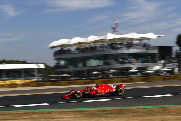 Motorsports: FIA Formula One World Championship WM Weltmeisterschaft 2018, Grand Prix of Great Britain, 5 Sebastian Vettel (GER, Scuderia Ferrari), Silverstone Great Britain