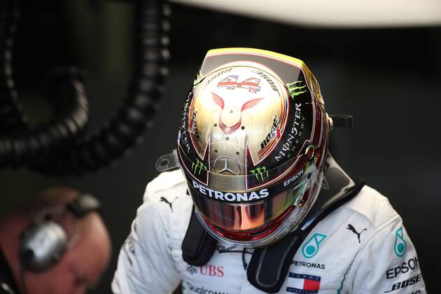 Photo4 LaPresse 06 07 2018 Silverstone, England Grand Prix Formula One England 2018 In the pic: Lewis Hamilton (GBR) Mercedes AMG F1 W09  Copyright: xPhoto4 LaPressex