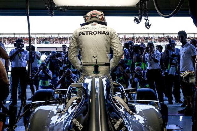 Motorsports: FIA Formula One World Championship WM Weltmeisterschaft 2018, Grand Prix of Great Britain, 44 Lewis Hamilton (GBR, Mercedes AMG Petronas Motorsport), Silverstone Great Britain