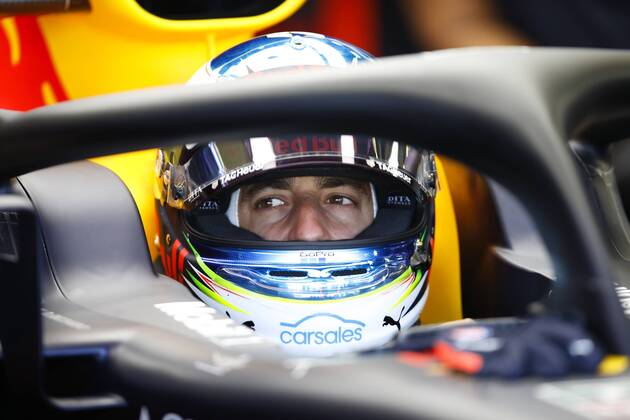 Motorsports: FIA Formula One World Championship WM Weltmeisterschaft 2018, Grand Prix of Great Britain, 3 Daniel Ricciardo (AUS, Aston Martin Red Bull Racing), Silverstone Great Britain