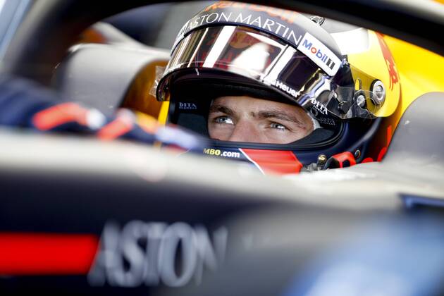 Motorsports: FIA Formula One World Championship WM Weltmeisterschaft 2018, Grand Prix of Great Britain, 33 Max Verstappen (NLD, Aston Martin Red Bull Racing), Silverstone Great Britain
