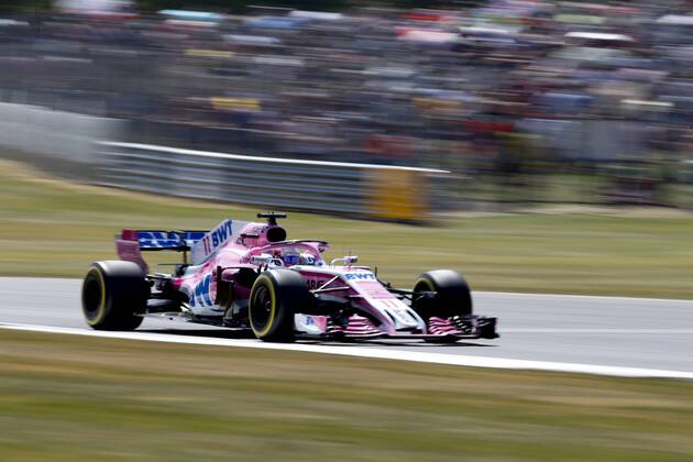 Motorsports: FIA Formula One World Championship WM Weltmeisterschaft 2018, Grand Prix of Great Britain, 11 Sergio Perez (MEX, Sahara Force India F1 Team), Silverstone Great Britain