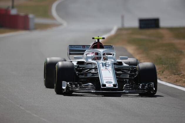 Photo4 LaPresse 07 07 2018 Silverstone, England Grand Prix Formula One England 2018 In the pic: free practice 3, Charles Leclerc (GER) Alfa Romeo Sauber C37  Copyright: xPhoto4 LaPressex