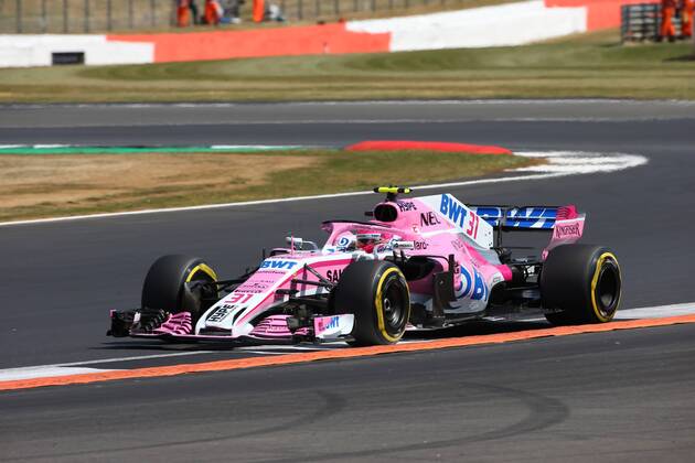 Photo4 LaPresse 07 07 2018 Silverstone, England Grand Prix Formula One England 2018 In the pic: Qualifying, Esteban Ocon (FRA) Sahara Force India F1 VJM11  Copyright: xPhoto4 LaPressex
