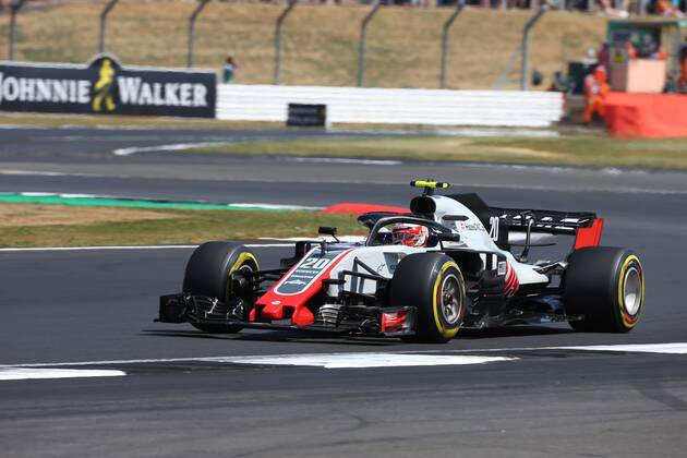 Photo4 LaPresse 07 07 2018 Silverstone, England Grand Prix Formula One England 2018 In the pic: Qualifying, Kevin Magnussen (DEN) Haas F1 Team VF-18  Copyright: xPhoto4 LaPressex
