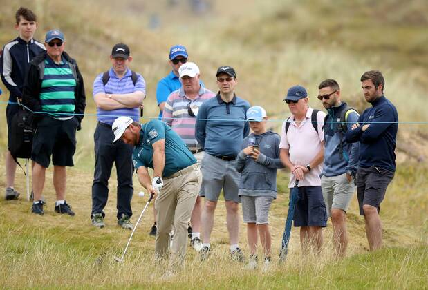 2018 Dubai Duty Free Irish Open, Ballyliffin Golf Club, Co. Donegal 8 7 2018 Graeme McDowell on the 9th Graeme McDowell on the 9th 8 7 2018  Copyright: x©INPHO OisinxKeniryx OSH_7908