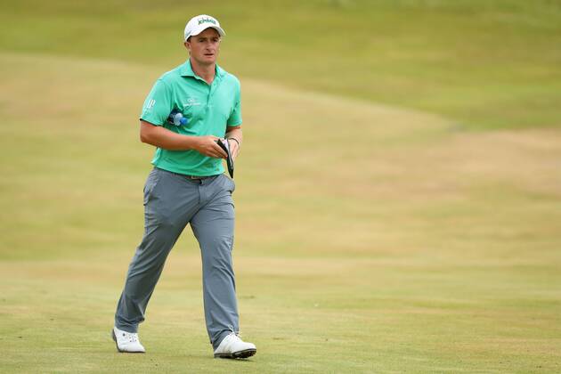 2018 Dubai Duty Free Irish Open, Ballyliffin Golf Club, Co. Donegal 8 7 2018 Paul Dunne on the 9th Paul Dunne on the 9th 8 7 2018  Copyright: x©INPHO OisinxKeniryx OSH_7917