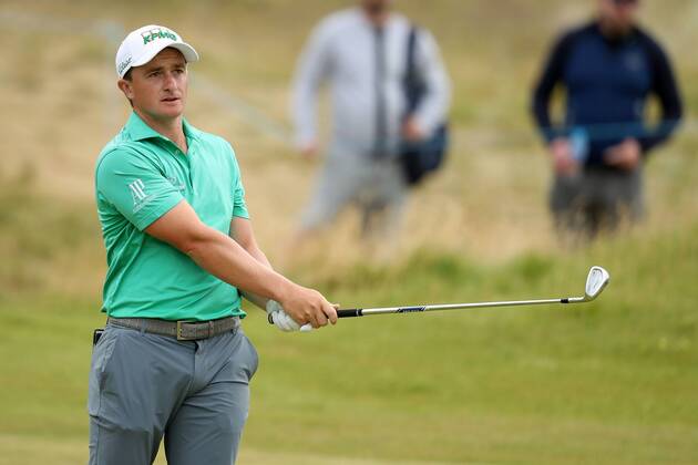 2018 Dubai Duty Free Irish Open, Ballyliffin Golf Club, Co. Donegal 8 7 2018 Paul Dunne on the 9th Paul Dunne on the 9th 8 7 2018  Copyright: x©INPHO OisinxKeniryx OSH_7931