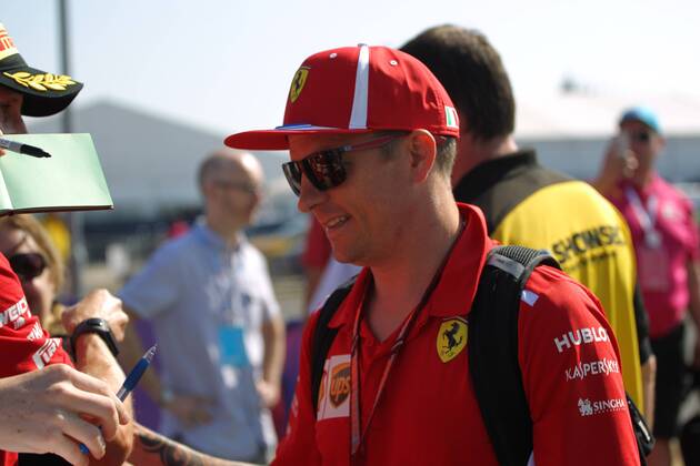 Photo4 LaPresse 08 07 2018 Silverstone, England Grand Prix Formula One England 2018 In the pic: Kimi Raikkonen (FIN) Scuderia Ferrari SF71H  Copyright: xPhoto4 LaPressex