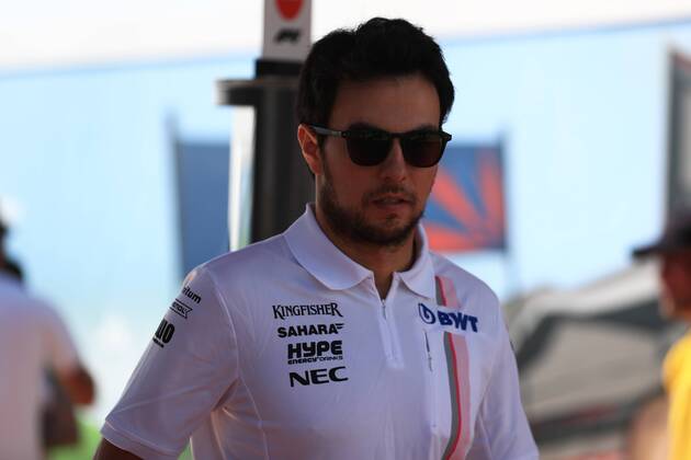 8th July 2018, Silverstone Circuit, Silverstone, England; British Formula One Grand Prix, Race Day; Sergio Perez  ActionPlus12045417 Octane