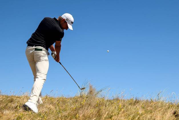 2018 Dubai Duty Free Irish Open, Ballyliffin Golf Club, Co. Donegal 8 7 2018 Joakim Lagergren on the 3rd Joakim Lagergren on the 3rd 8 7 2018  Copyright: x©INPHO OisinxKeniryx MT2_8149