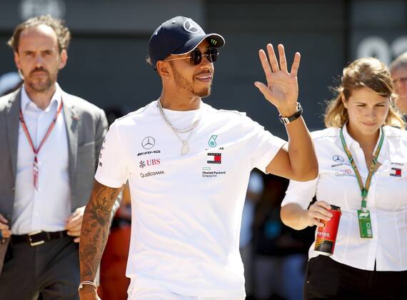 Motorsports: FIA Formula One World Championship WM Weltmeisterschaft 2018, Grand Prix of Great Britain, 44 Lewis Hamilton (GBR, Mercedes AMG Petronas Motorsport), Silverstone Great Britain