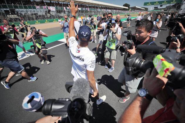 Lewis Hamilton Mercedes AMG Petronas Formula One Team GBR FIA Formula 1 Grand Prix of Great Britain Race Silverstone Copyright: xEIBNER Illmannx EP_EER