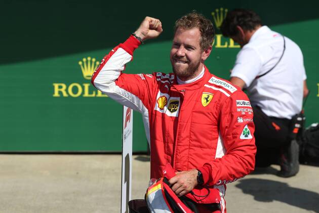 Motorsports: FIA Formula One World Championship WM Weltmeisterschaft 2018, Grand Prix of Great Britain, 5 Sebastian Vettel (GER, Scuderia Ferrari), Silverstone Great Britain