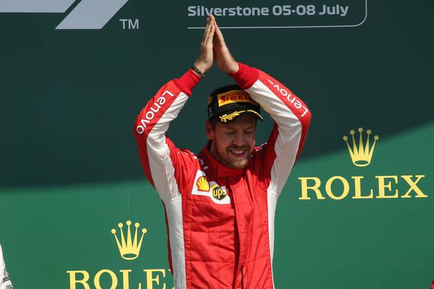 Motorsports: FIA Formula One World Championship WM Weltmeisterschaft 2018, Grand Prix of Great Britain, 5 Sebastian Vettel (GER, Scuderia Ferrari), Silverstone Great Britain